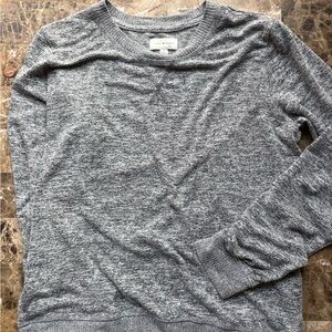Lucky Brand Gray Crewneck Sweater Soft Knit
